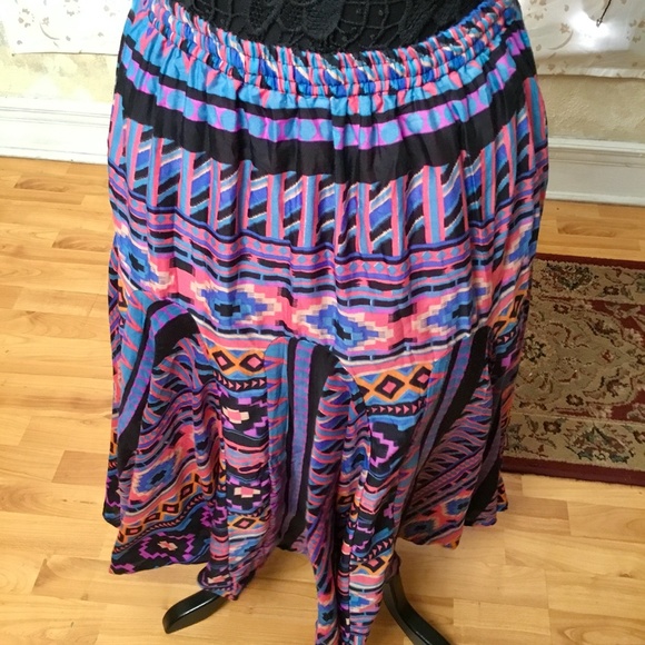 Mix Nouveau: Boho Skirt/Dress A-Line Geo-Print - Picture 7 of 9